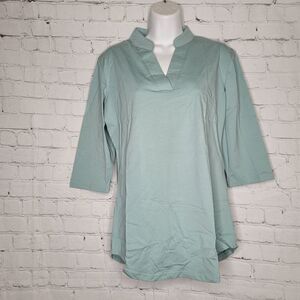 Women's 3/4 Sleeve Casual Tunic Top Small